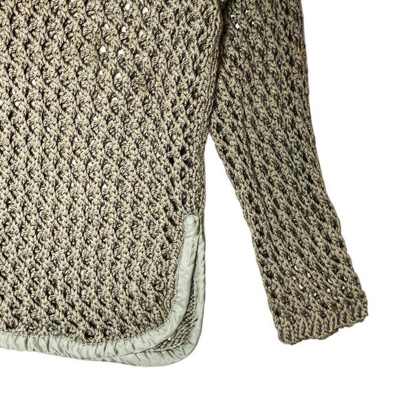 Rag & Bone Malory Side Split Open Knit Crochet Sweater Top Boho Fairy Grunge - Picture 4 of 8